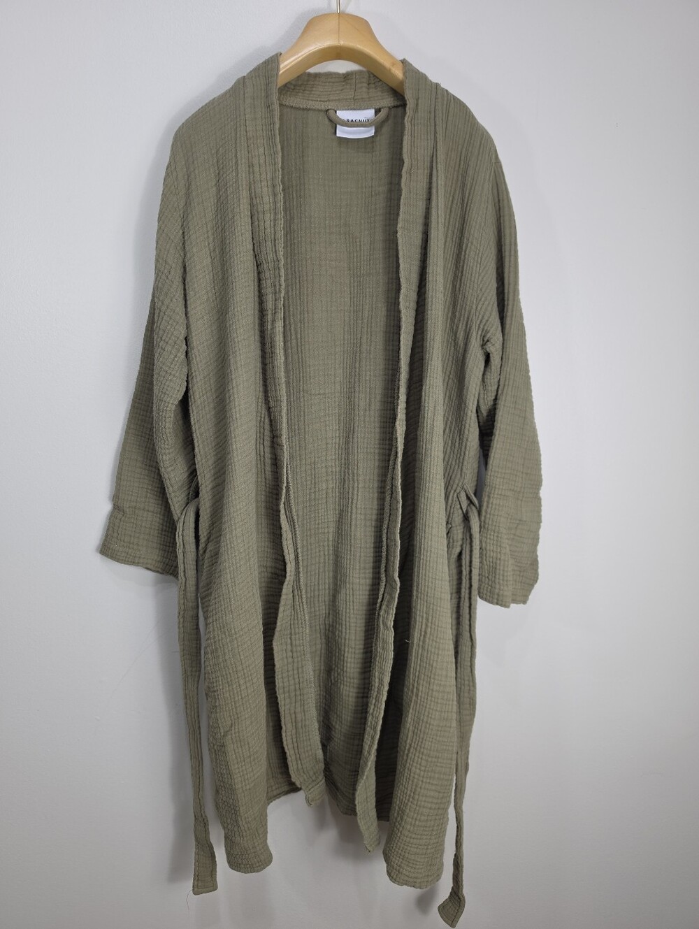 Parachute Olive Robe Unisex with Self-Tie Belt